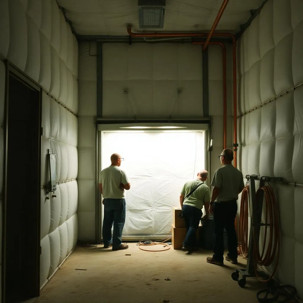 Walk-in cooler install