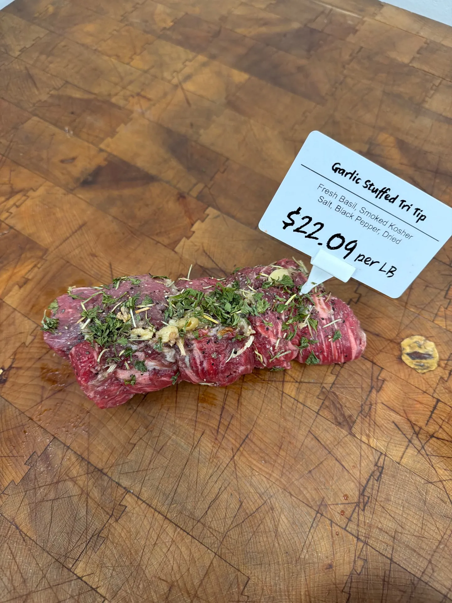 Butcher: tri-tip cut to order