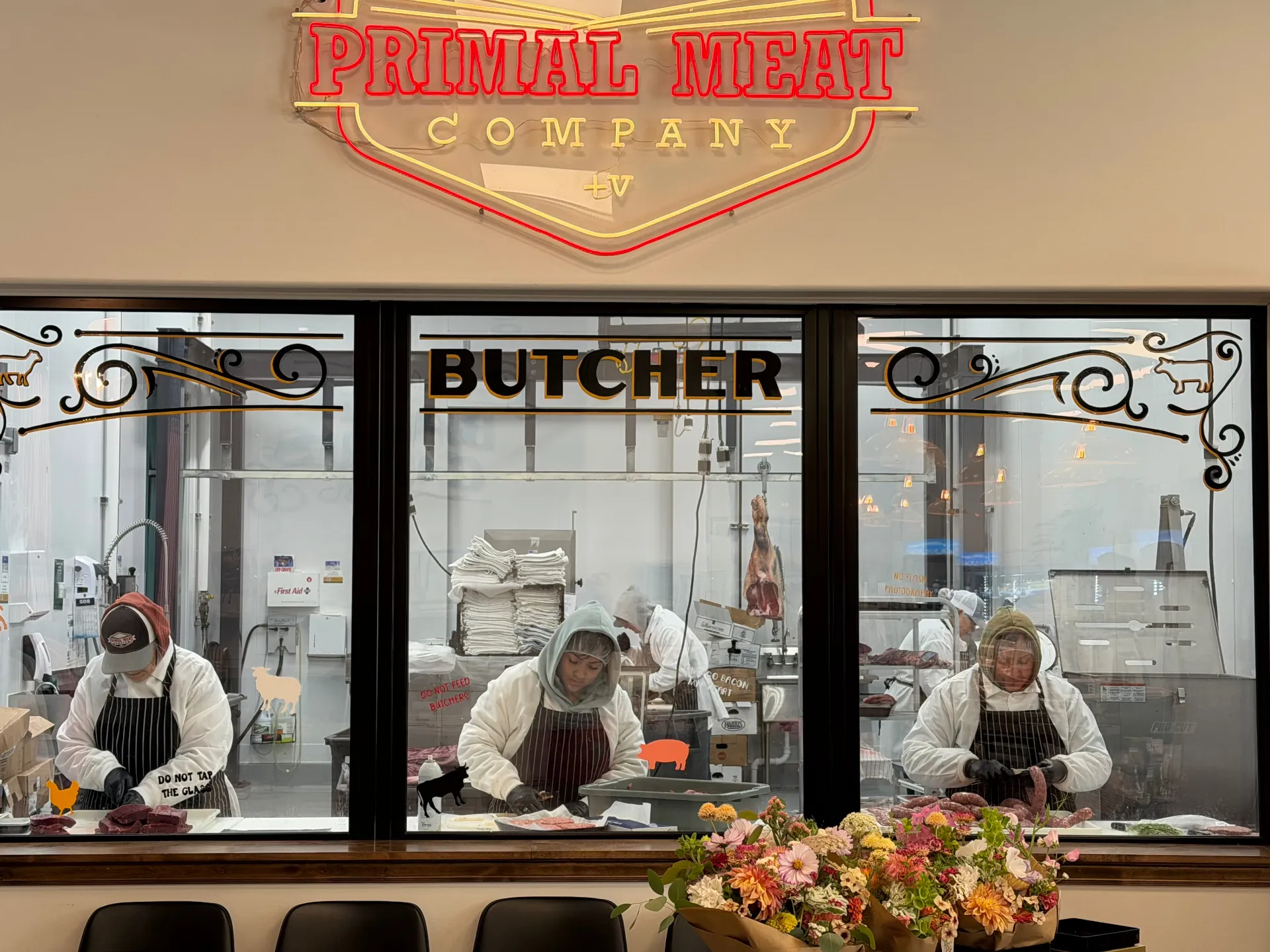 Butcher window