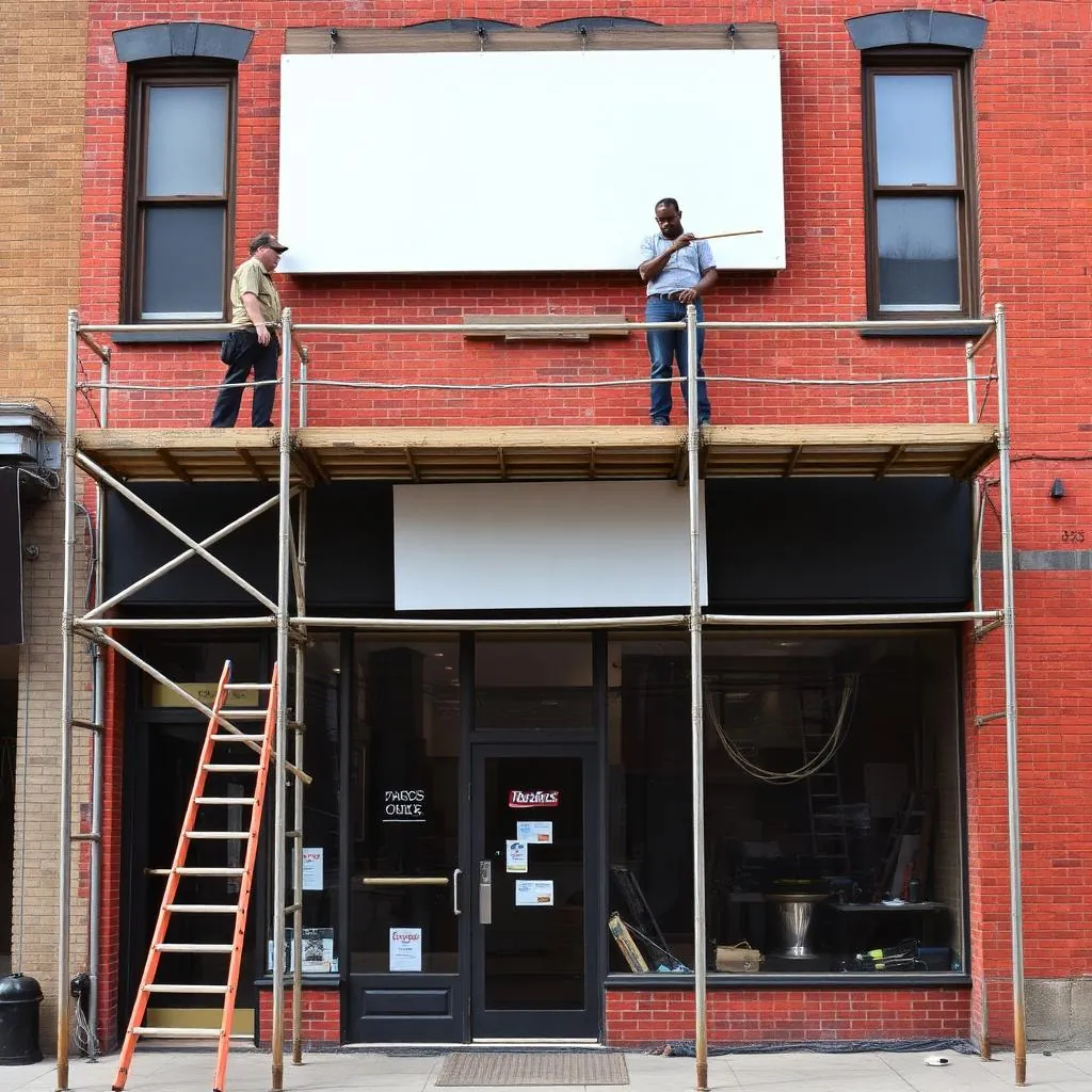 Storefront signage